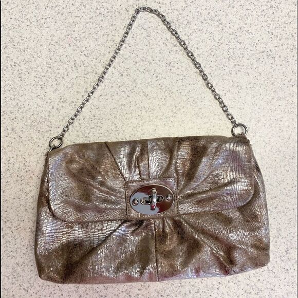 The limited Metallic Reptile Embossed Purse - Picture 1 of 6